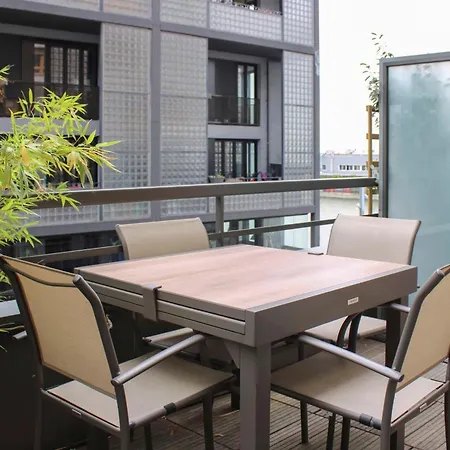 Duplex With Terrace And Canal De L'ourcq View Apartment *